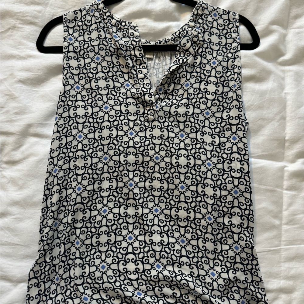 Loft blue and white work top